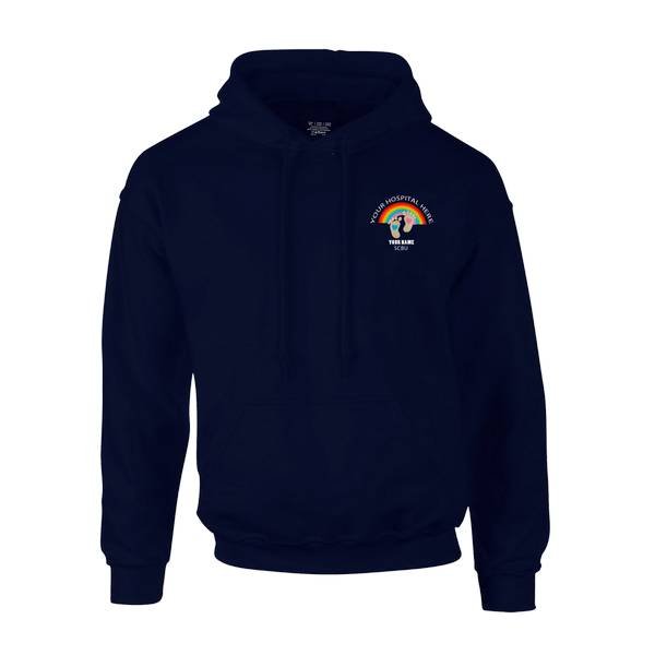 Healthcare Nursing Baby Feet & Rainbow Design Pullover Hoodie