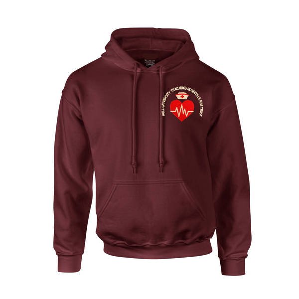 Healthcare Nursing Cardiac Heart Design Pullover Hoodie - Image 3