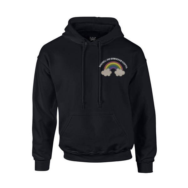 Healthcare Nursing Clouds & Rainbow Design Pullover Hoodie
