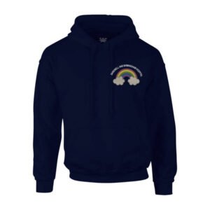 Healthcare Nursing Clouds & Rainbow Design Pullover Hoodie