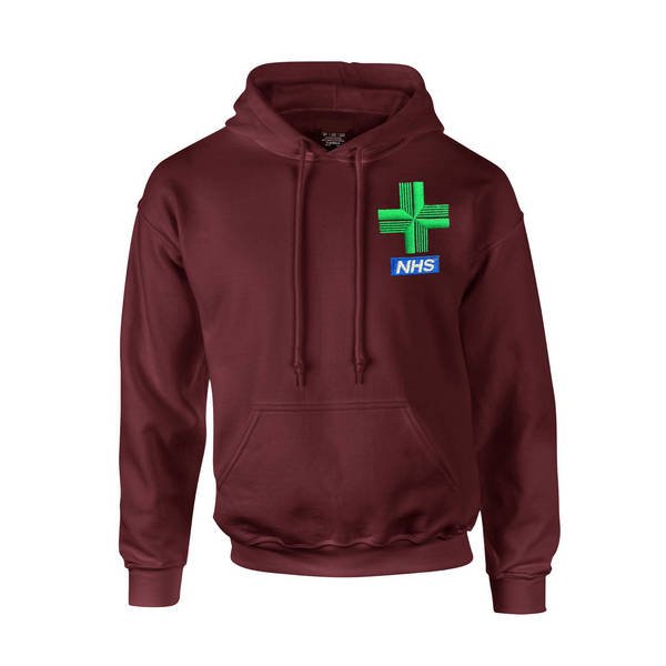 Healthcare Pharmacy Cross Design Pullover Hoodie - Image 3