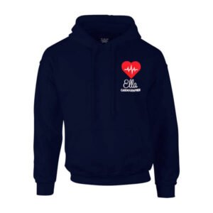 Healthcare Nursing Red Heartbeat Design Pullover Hoodie