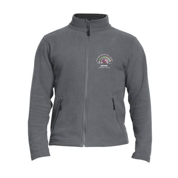 Healthcare Nursing Cardiac Heart Rainbow Design Fleece Jacket/Coat - Image 4