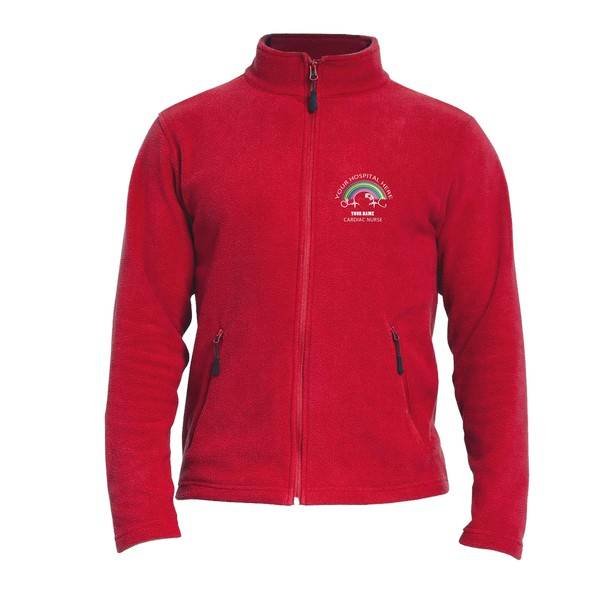 Healthcare Nursing Cardiac Heart Rainbow Design Fleece Jacket/Coat - Image 7