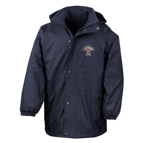 Healthcare Nursing Brain in Hands & Rainbow Waterproof Coat