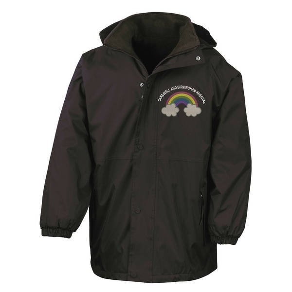 Healthcare Nursing Clouds & Rainbow Design Waterproof Coat
