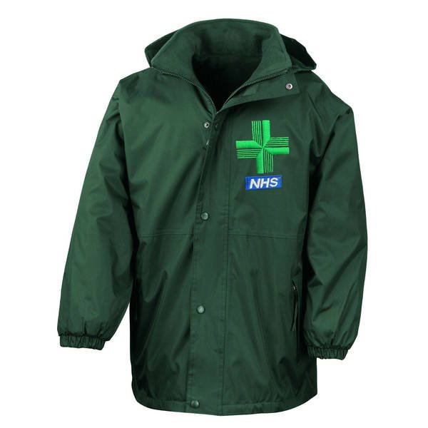 Healthcare Pharmacy Cross Design Waterproof Coat - Image 3