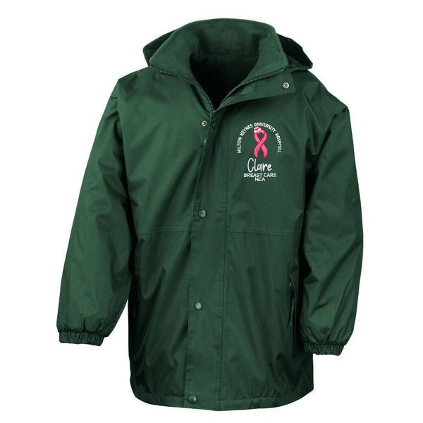 Healthcare Nursing Pink Ribbon Breast Care Waterproof Coat - Image 3