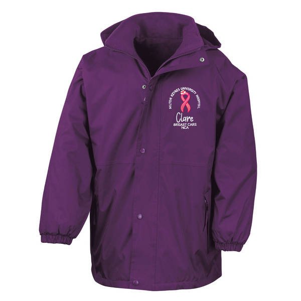 Healthcare Nursing Pink Ribbon Breast Care Waterproof Coat - Image 4