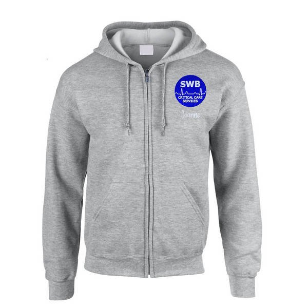 Healthcare Nursing Critical Care Rhythm Design Zipped Hoodie - Image 5