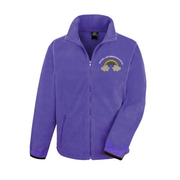 Healthcare Nursing Clouds & Rainbow Design Fleece Jacket/Coat - Image 6