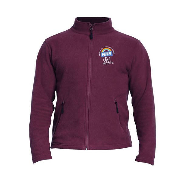 Healthcare Nursing Rainbow Design Fleece Jacket/Coat - Image 3