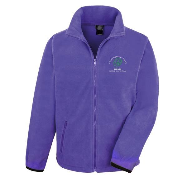 Healthcare Nursing Mental Health Design Fleece Jacket/Coat - Image 6