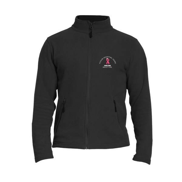 Healthcare Nursing Pink Ribbon Breast Care Fleece Jacket/Coat