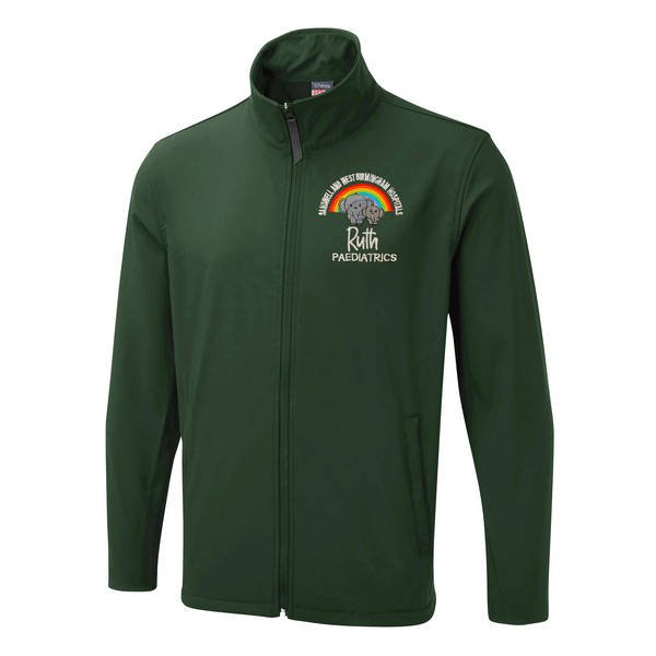 Healthcare Nursing Elephants & Rainbow Design Soft Shell Jacket - Image 3