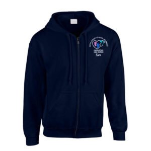 Healthcare Nursing Stethoscope Baby Feet Design Zipped Hoodie