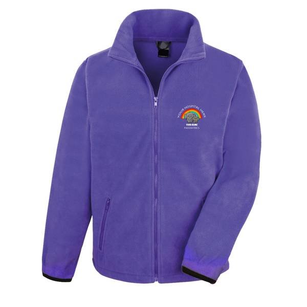 Healthcare Nursing Elephants & Rainbow Design Fleece Jacket/Coat - Image 6
