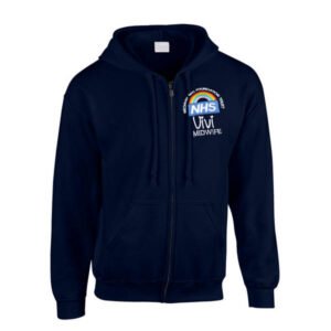 Healthcare Nursing Rainbow Design Zipped Hoodie