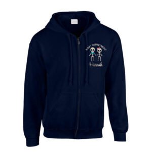 Healthcare Nursing X-Ray Skeletons Zipped Hoodie
